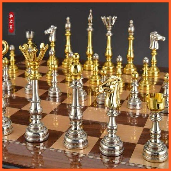 High Quality Chess Set With Non-Folding Wooden Chessboard | whatagift.com.au.