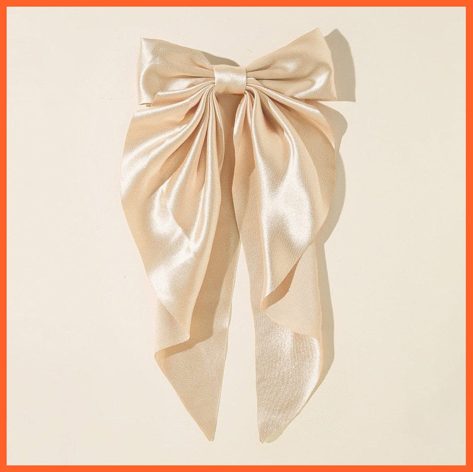 whatagift.com.au I Women Large Bow Hairpin | Summer Chiffon Big Bowknot Clip | Hair Accessories