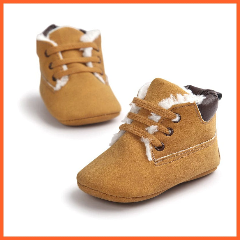 whatagift.com.au Infant Toddler Boy Kids | Warm Soft Bottom Anti-slip Classic Boots