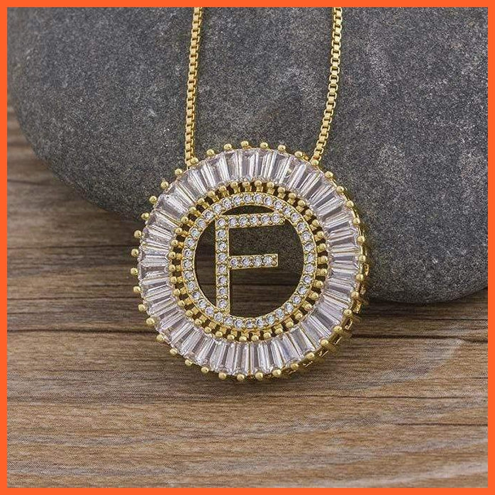 A-Z Classy Letter Pendant With Chain | Elegant Neck Piece For Women | whatagift.com.au.