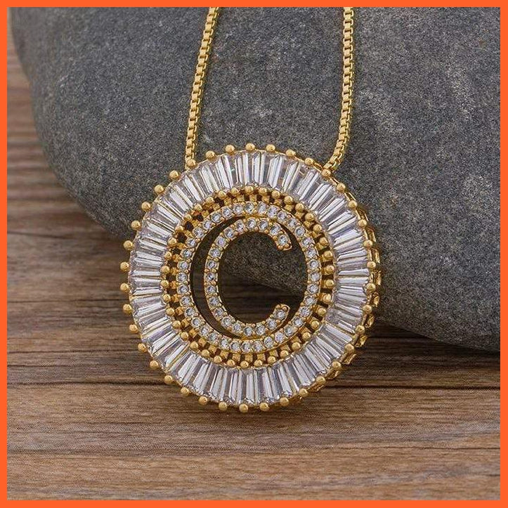 A-Z Classy Letter Pendant With Chain | Elegant Neck Piece For Women | whatagift.com.au.