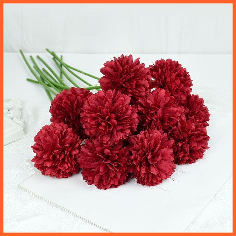 whatagift.com.au J / 3pcs 3/5pcs Silk Artificial Hydrangea Dandelion Flower For Home Decoration