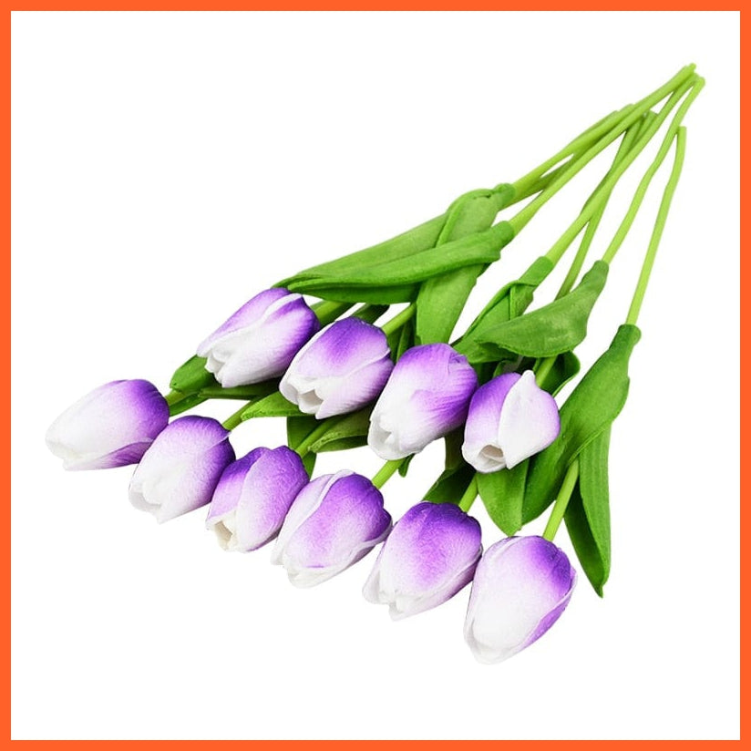 whatagift.com.au K 10PCS Tulip Artificial Flower for Wedding Decoration Home Decore