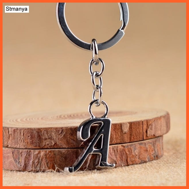 whatagift.com.au Keychains A A-Z Letters key Chain | Silver Color Metal Keychain