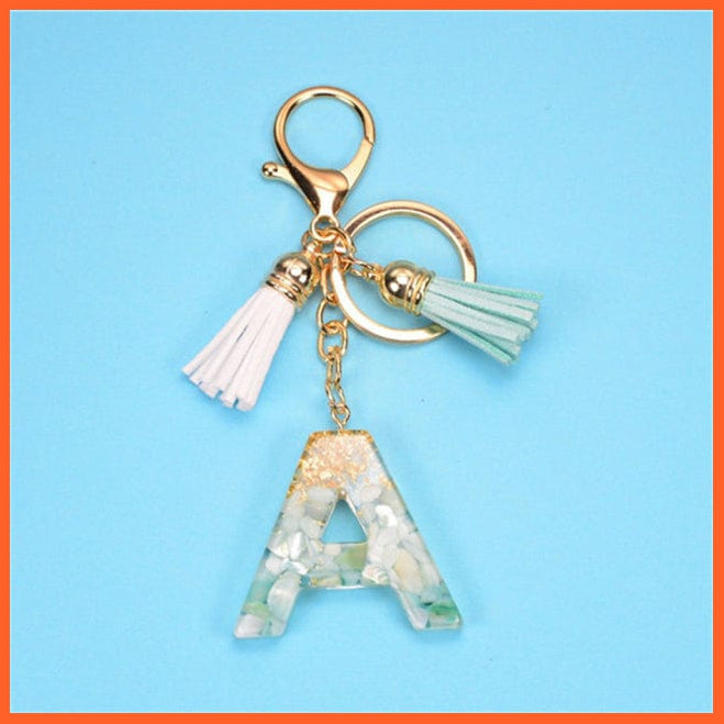 whatagift.com.au Keychains A / China New Exquisite 26 Letters Resin Keychains