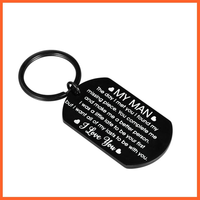 whatagift.com.au Keychains Black-A Birthday Valentine Day Keychain Gifts for Men