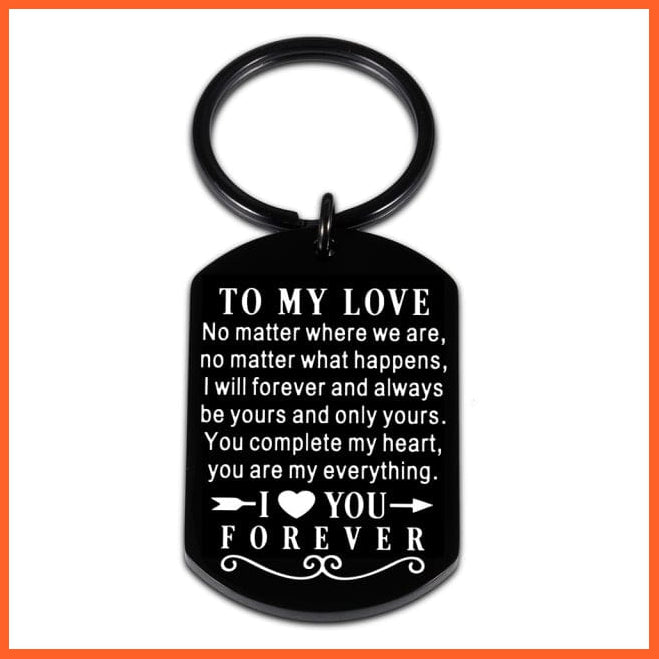 whatagift.com.au Keychains Black-D Birthday Valentine Day Keychain Gifts for Men