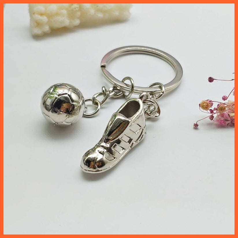 whatagift.com.au Keychains Football Soccer Shoes Metal Keychain