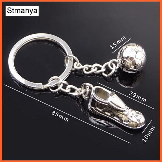 whatagift.com.au Keychains Football Soccer Shoes Metal Keychain