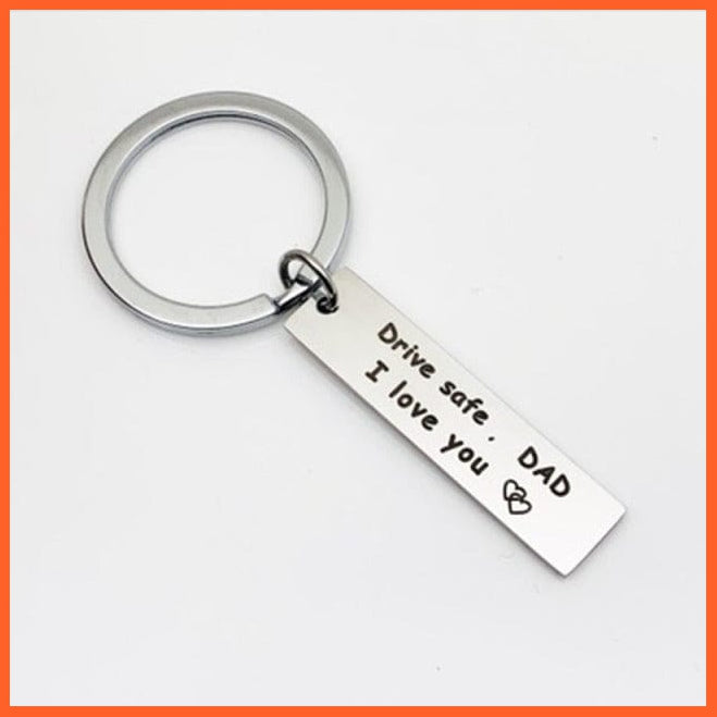 whatagift.com.au Keychains KC06-Dad Stainless Steel Drive Safe Keychain