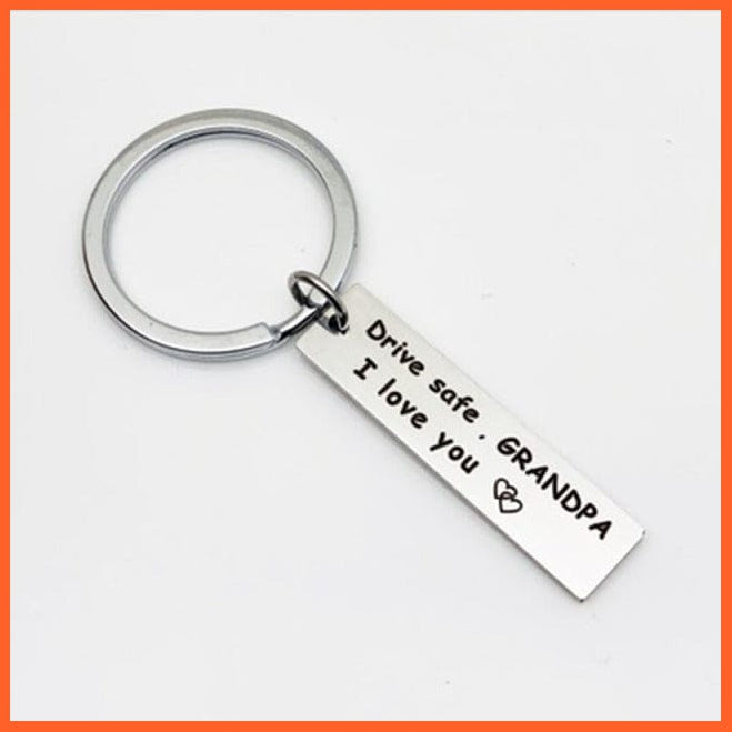 whatagift.com.au Keychains KC06-Grandpa Stainless Steel Drive Safe Keychain