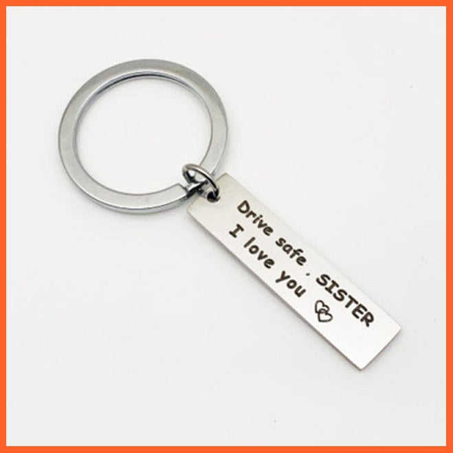 whatagift.com.au Keychains KC06-Sister Stainless Steel Drive Safe Keychain