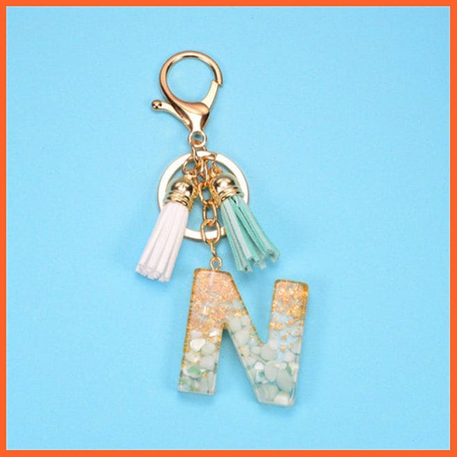 whatagift.com.au Keychains N / China New Exquisite 26 Letters Resin Keychains