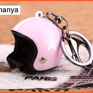 whatagift.com.au Keychains Pink Motorcycle Helmets Key chain
