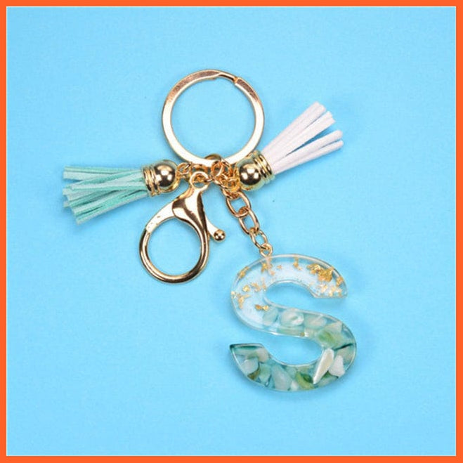 whatagift.com.au Keychains S / China New Exquisite 26 Letters Resin Keychains