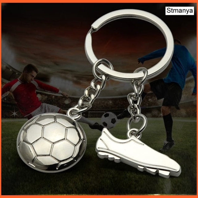 whatagift.com.au Keychains Silver1 Football Soccer Shoes Metal Keychain