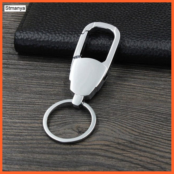 whatagift.com.au Keychains Silver2 Leather Hanging Car Key Chain