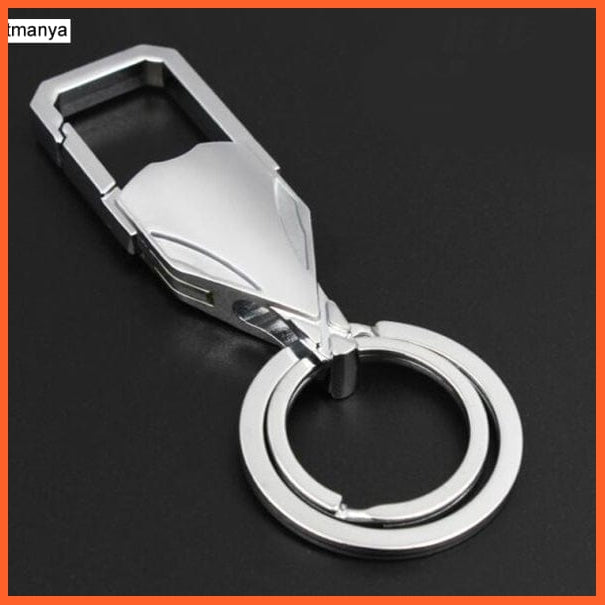 whatagift.com.au Keychains Silver5 Leather Hanging Car Key Chain