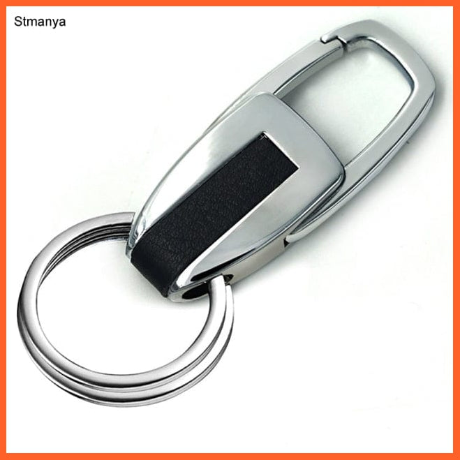 whatagift.com.au Keychains Silver6 Leather Hanging Car Key Chain