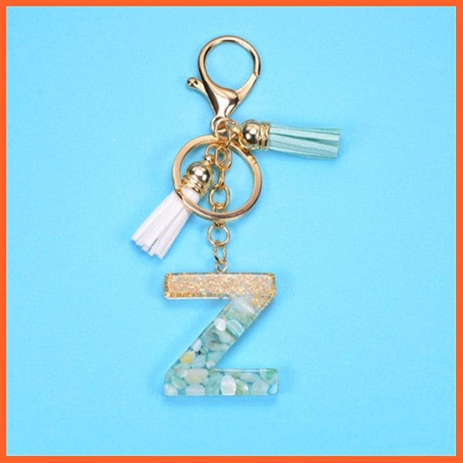 whatagift.com.au Keychains Z / China New Exquisite 26 Letters Resin Keychains