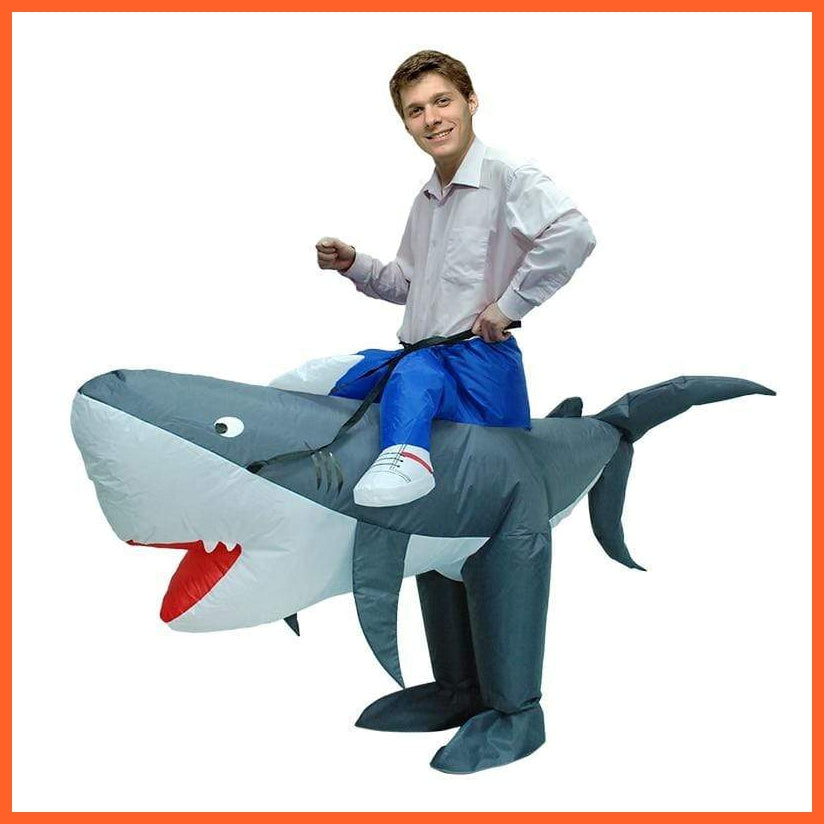 Adult Sharks Inflatable Costumes | Halloween Cosplay Costume | Fancy Party Role Play | whatagift.com.au.