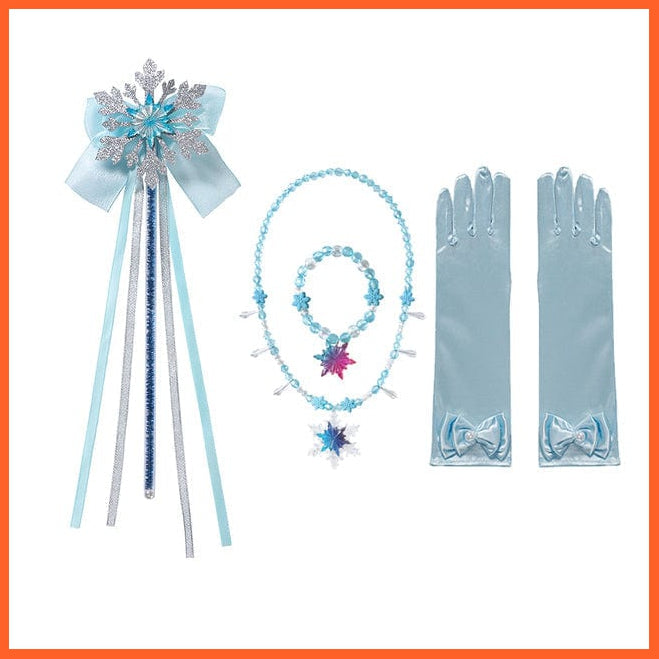 whatagift.com.au Kids Costumes Copy of Anna Elsa 2 Wig Princess Hair Bands | Girls  Accessories Princess Braid Headwear
