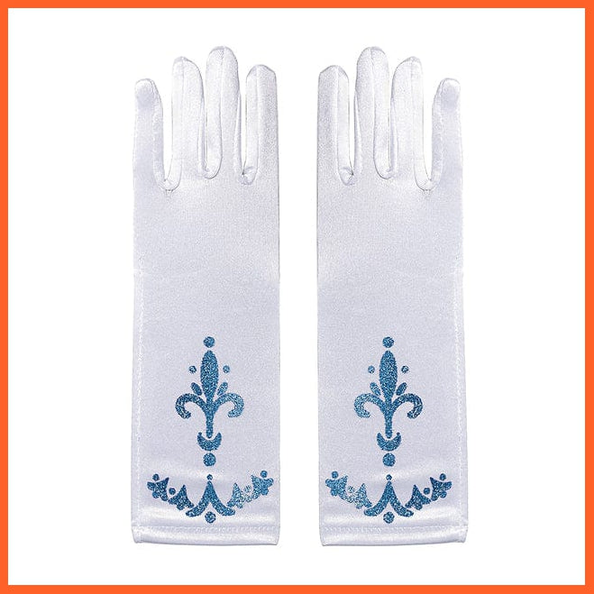whatagift.com.au Kids Costumes Copy of Girls Elsa Gloves Wand Crown Wig Braid Clothing Cosplay Snow Queen  Accessories
