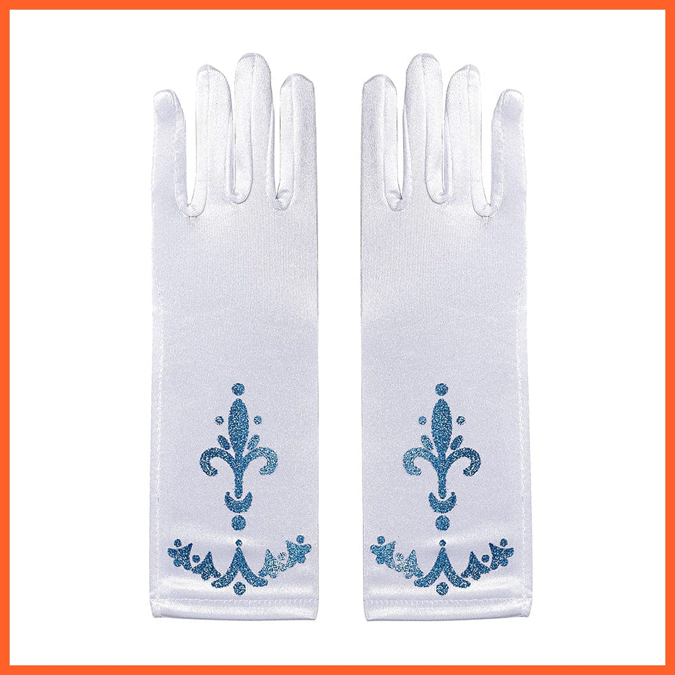 whatagift.com.au Kids Costumes Copy of Girls Elsa Gloves Wand Crown Wig Braid Clothing Cosplay Snow Queen  Accessories