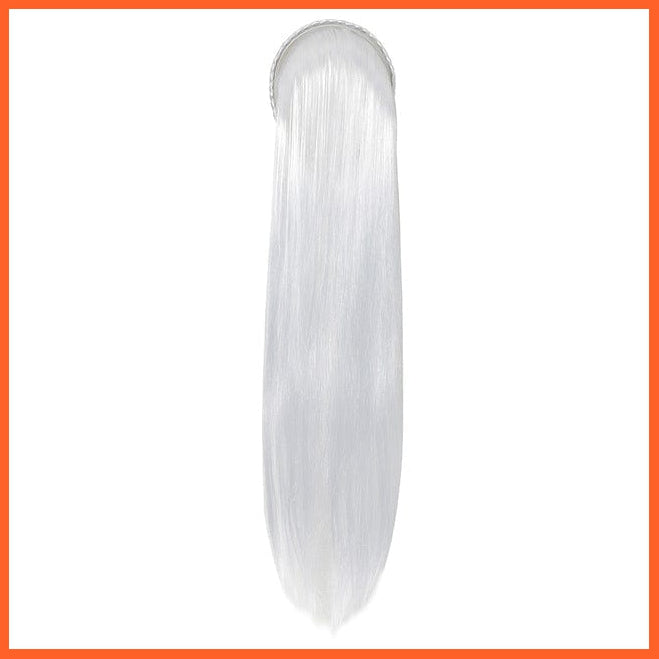 whatagift.com.au Kids Costumes Girls Elsa Gloves Wand Crown Wig Braid Clothing Cosplay Snow Queen  Accessories