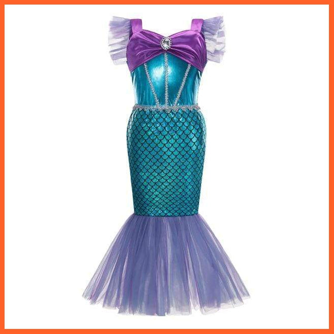 Little Mermaid Ariel Dress |  Halloween Fancy Costume For Girls | whatagift.com.au.