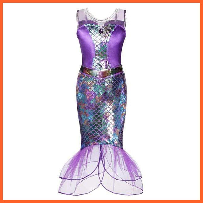 Little Mermaid Ariel Dress |  Halloween Fancy Costume For Girls | whatagift.com.au.