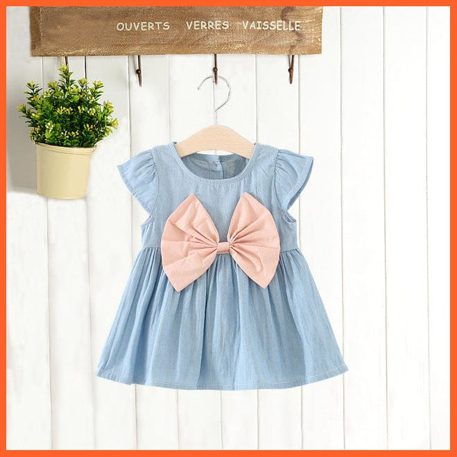 whatagift.com.au kids dress A251Pink / 24M New Fashion Costume Cute Denim Girls Overalls Skirt | Casual Cute Denim Frock