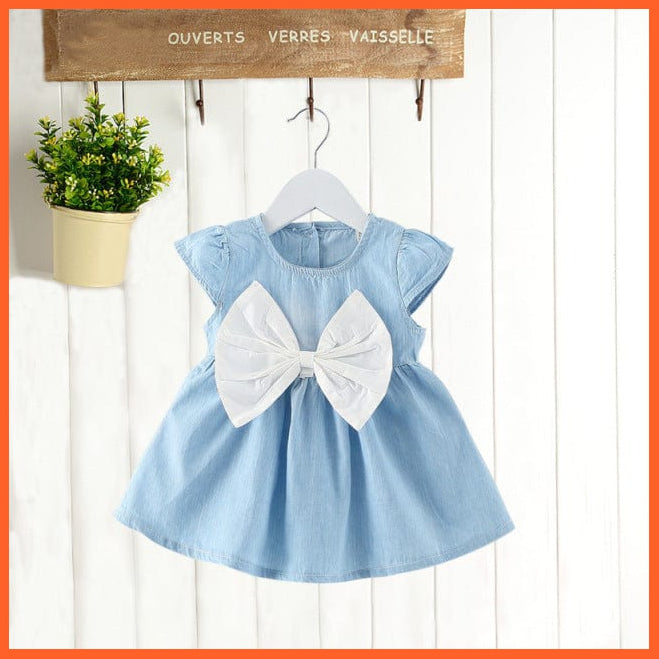 whatagift.com.au kids dress A251White / 18M New Fashion Costume Cute Denim Girls Overalls Skirt | Casual Cute Denim Frock
