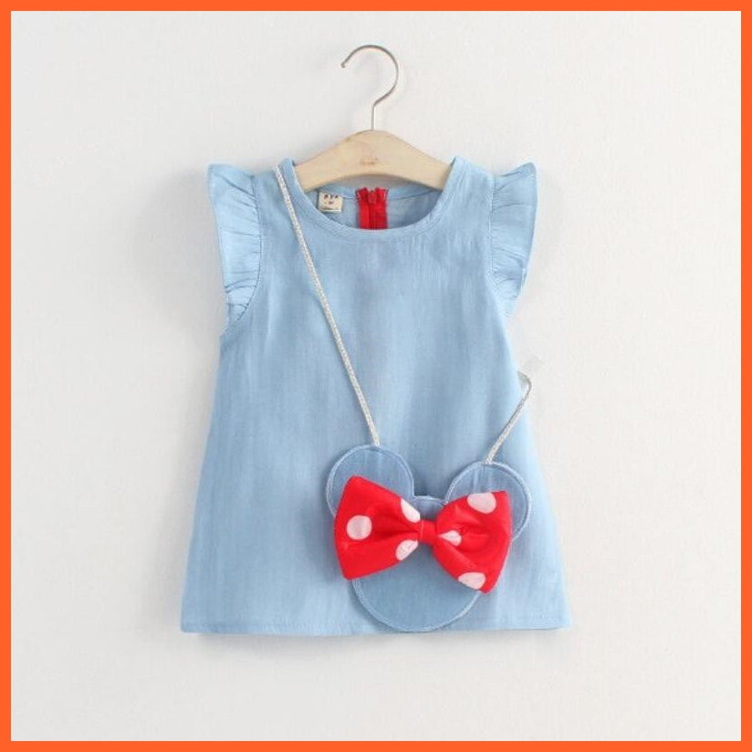 whatagift.com.au kids dress New Fashion Costume Cute Denim Girls Overalls Skirt | Casual Cute Denim Frock