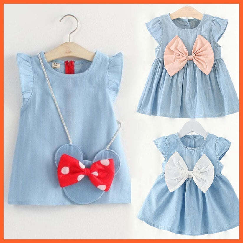 whatagift.com.au kids dress New Fashion Costume Cute Denim Girls Overalls Skirt | Casual Cute Denim Frock