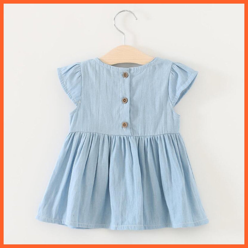 whatagift.com.au kids dress New Fashion Costume Cute Denim Girls Overalls Skirt | Casual Cute Denim Frock