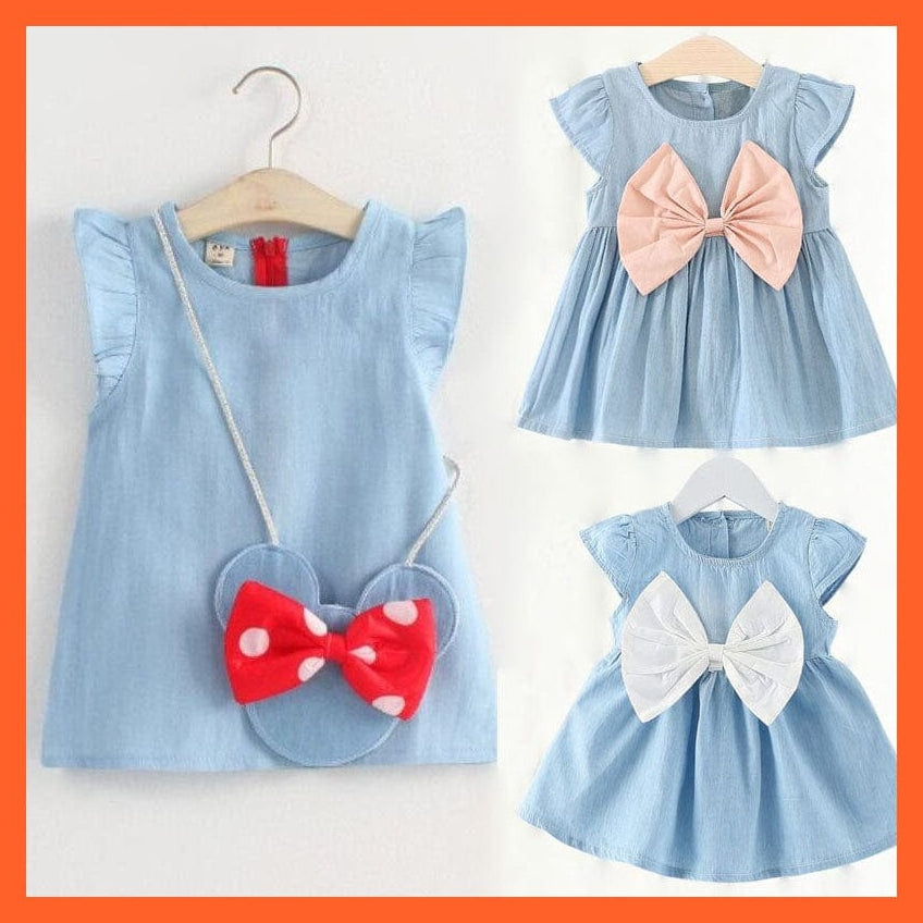 whatagift.com.au kids dress New Fashion Costume Cute Denim Girls Overalls Skirt | Casual Cute Denim Frock