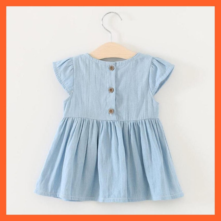 whatagift.com.au kids dress New Fashion Costume Cute Denim Girls Overalls Skirt | Casual Cute Denim Frock