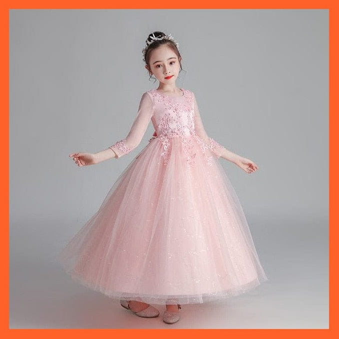 whatagift.com.au Kids Dresses 12T / As picture 4 Gorgeous Sequins Velvet Pageant Gown | Girls Princess Wedding Party Dress