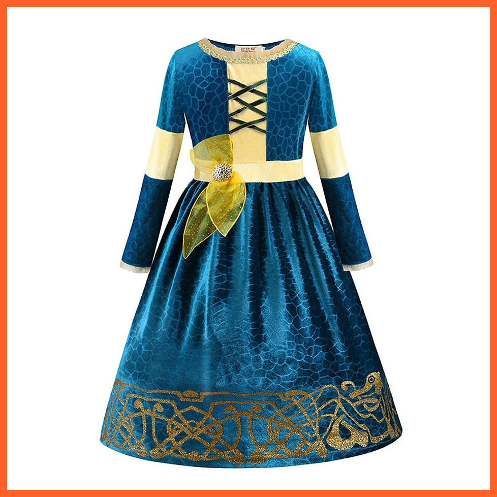 whatagift.com.au Kids Dresses 2-3T (100) / Merida dress C Brave Merida Costume for Girls Halloween Princess Dress | Party Cosplay Costume