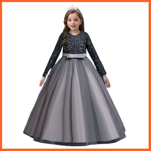 whatagift.com.au Kids Dresses as pictures 10 / 13 Gorgeous Gold Sequin Girls Princess Dress Pageant Gown