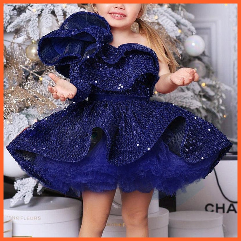 whatagift.com.au Kids Dresses as pictures 4 / 10T Gorgeous gold Sequin Girls Princess Dress Pageant Gown