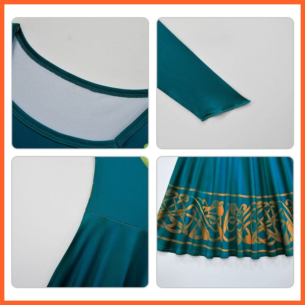 whatagift.com.au Kids Dresses Brave Merida Costume for Girls Halloween Princess Dress | Party Cosplay Costume