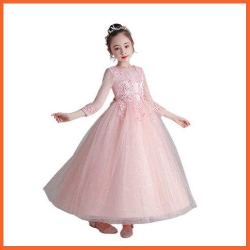 whatagift.com.au Kids Dresses Girls Princess Dress Gorgeous Gold Sequin Pageant Gown