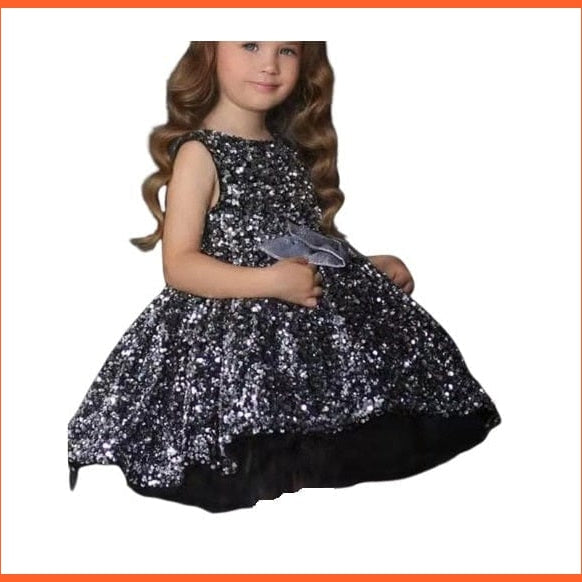 whatagift.com.au Kids Dresses Girls Princess Dress Gorgeous Gold Sequin Pageant Gown
