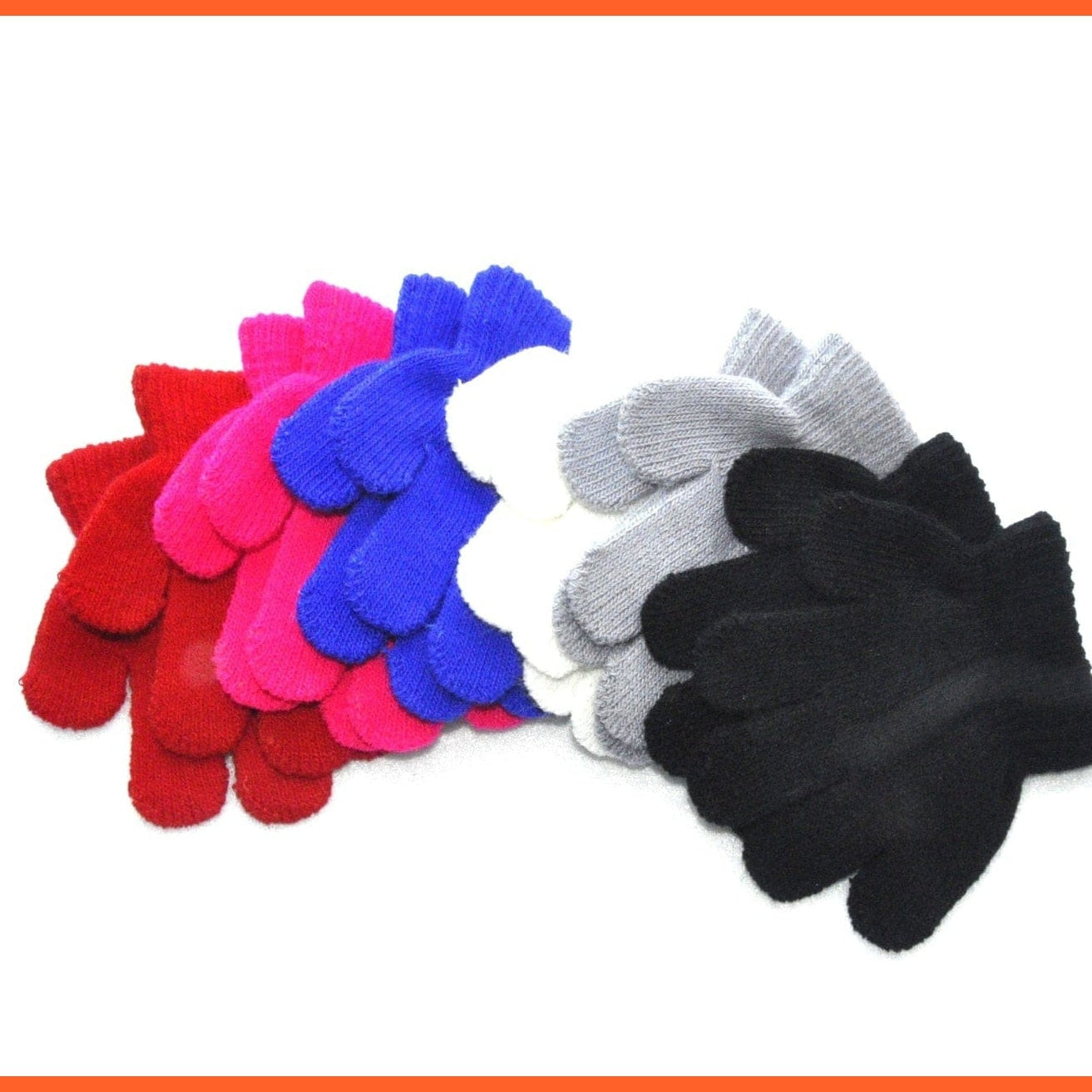 whatagift.com.au Kids Gloves 1-3years Children Winter Warm Gloves | Baby Toddler Knitted Acrylic Gloves