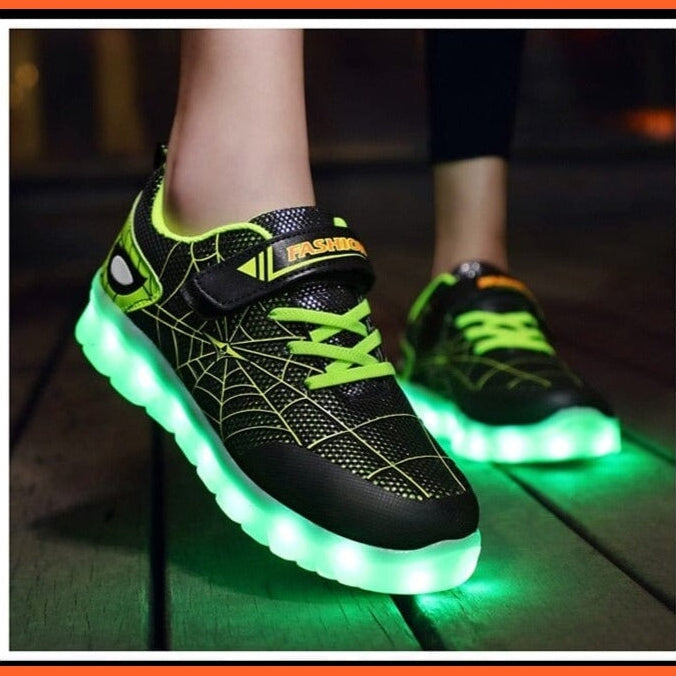 whatagift.com.au Kids Led Usb Recharge Glowing Shoes For Children