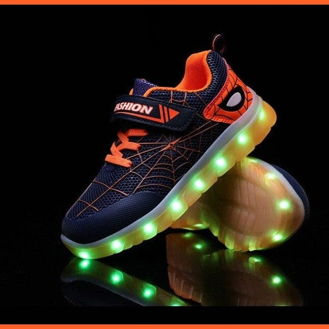 whatagift.com.au Kids Led Usb Recharge Glowing Shoes For Children