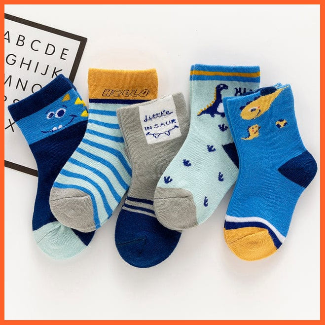whatagift.com.au kids socks 01 / S(0-1Y) 5Pairs/lot  Baby Winter Warm Kids Socks | Cute Girls Cartoon Animal Kids Socks