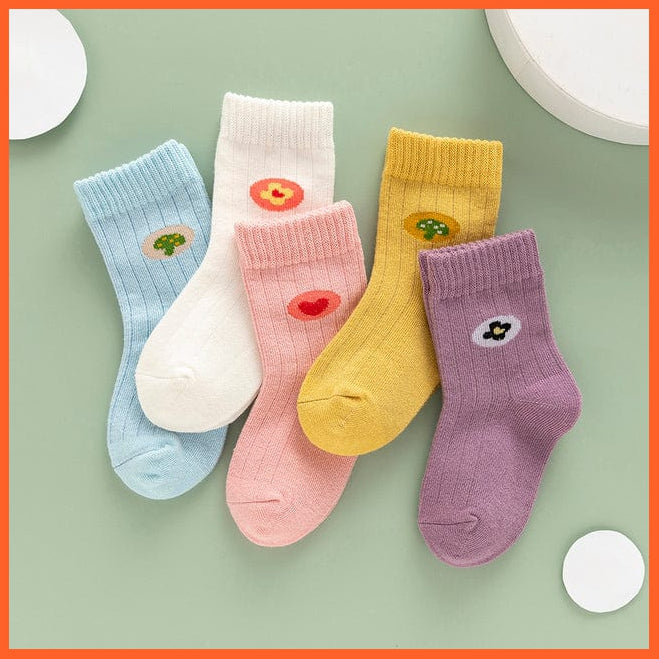 whatagift.com.au kids socks 02 / S(0-1Y) 5Pairs/lot  Baby Winter Warm Kids Socks | Cute Girls Cartoon Animal Kids Socks
